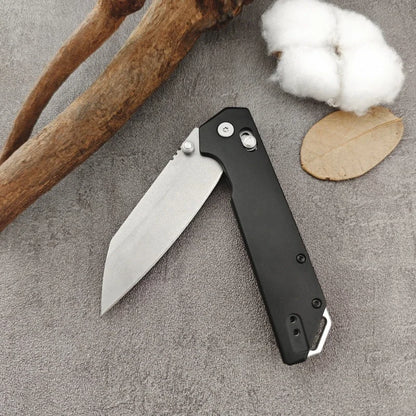 Portable Folding Knife  Steel Blade T6 Aluminum Handle Outdoor Camping Survival Hunting Knife E Tool, Men's Gift