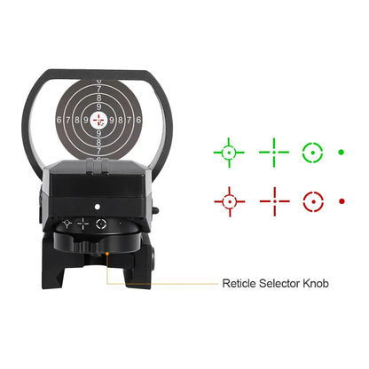 MINI Red Dot Sight Tactical Optics 20mm Rail Compatible Four Points of Change Hunting Riflescope for Glock