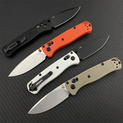Nylon Wave Fiber Handle Axis Lock Folding Outdoor Pocket Knife Camping Hunting Tools