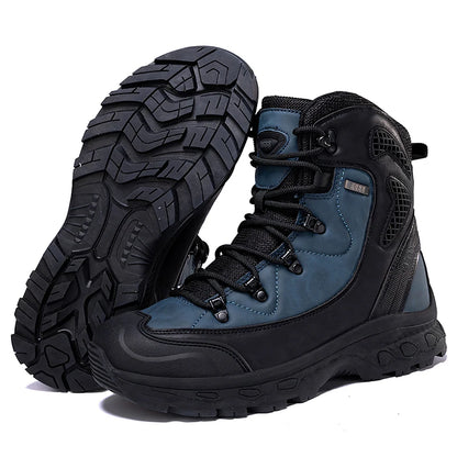 Men's mountain climbing motorcycle boots, outdoor hiking boots, CAMPING