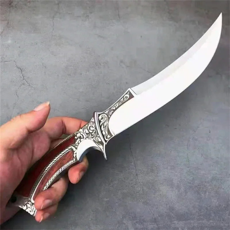 Fixed Blade Hunting Straight Knife Survival Self-defense Portable