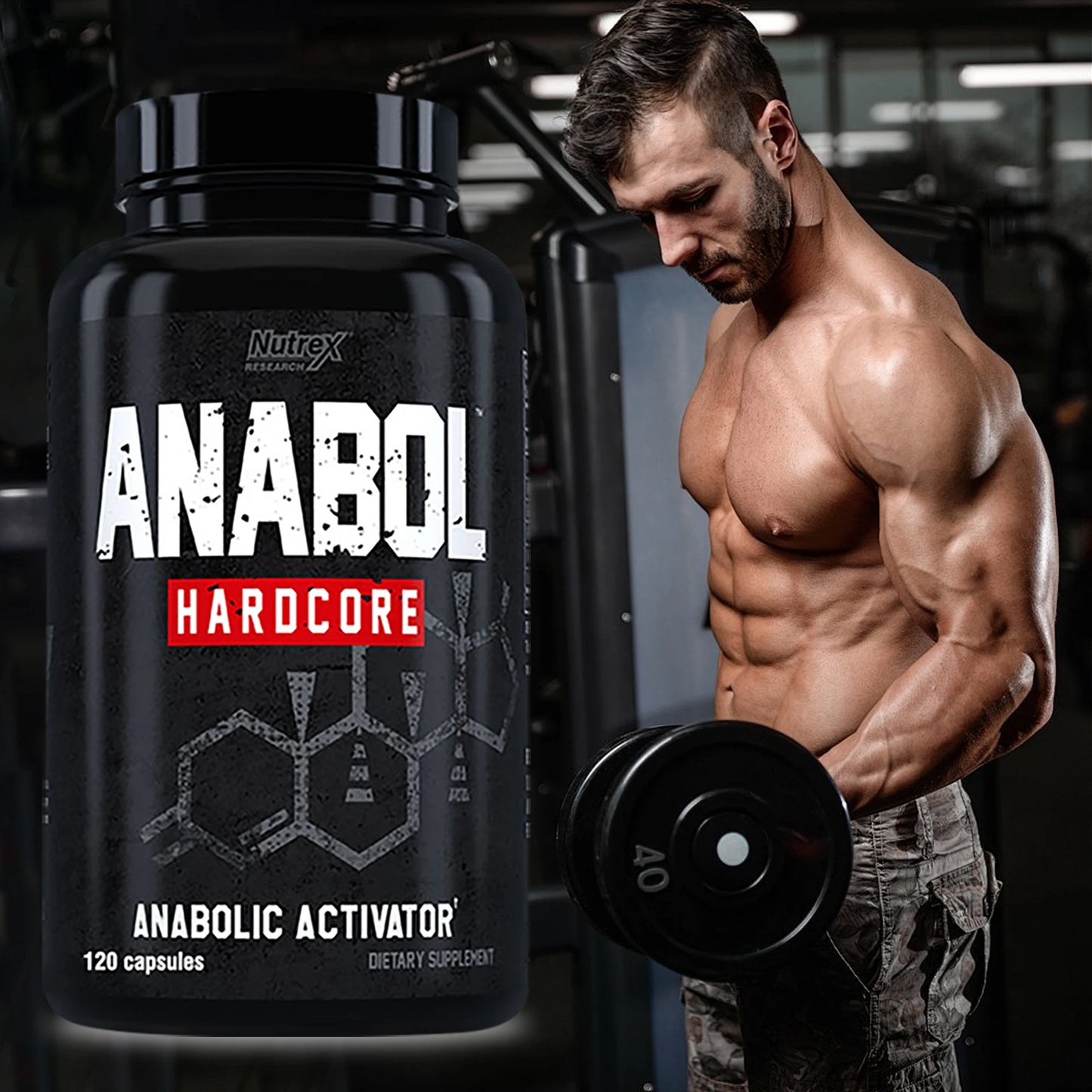 Muscle Growth Supplements for Men To Build Lean, Dense, High - 120 Capsules