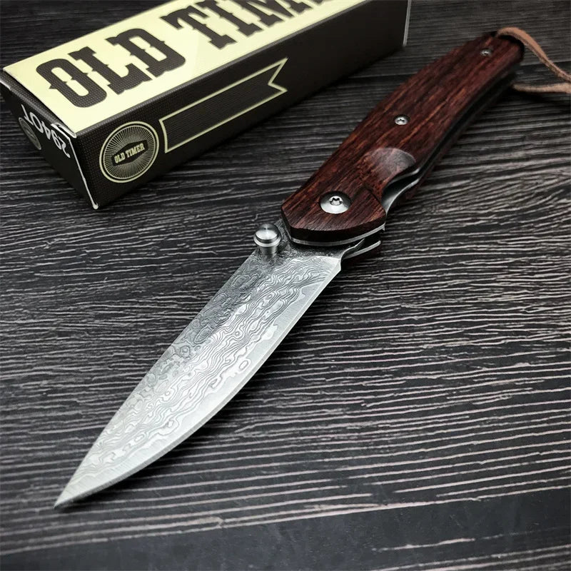 Steel Pocket Knife Outdoor  hunting camping multi-purpose men's gift