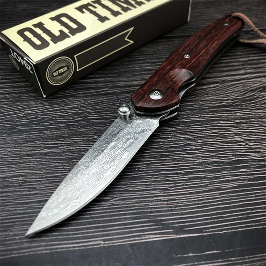 Steel Pocket Knife Outdoor  hunting camping multi-purpose men's gift