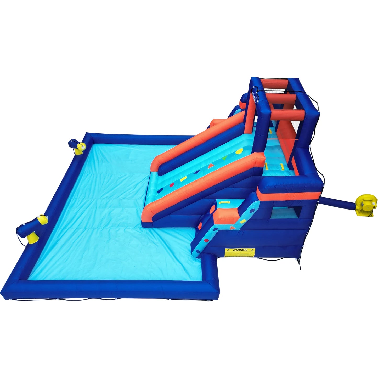 Inflatable Water Slide Pool Bounce House for Kids,Large Slide and Splash Pool, Backyard Summer Outdoors