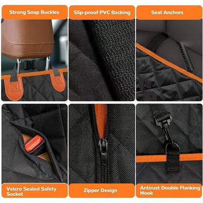 Pet Dog Car Seat Cover 100% Waterproof Heavy Duty Scratch & Slip Durable