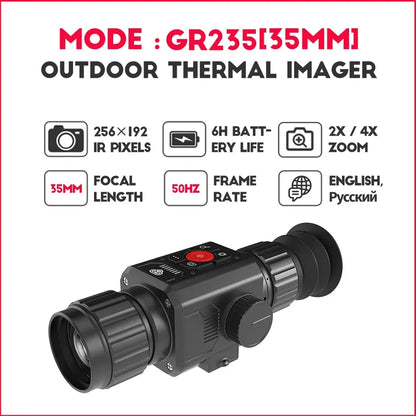 Thermal Imager Infrared Night Vision Aiming for Hunting Outdoor Adjustable Focus Infrared Thermal Camera Scope Riflescope