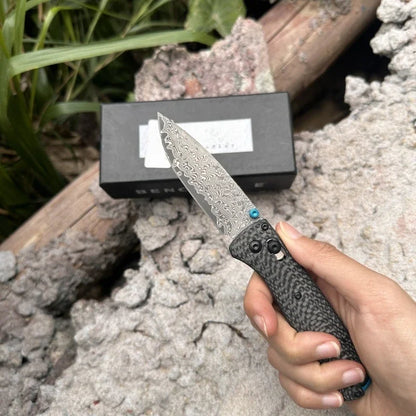 Pocket Folding Knife Carbon Fiber Handle Hunting Knife