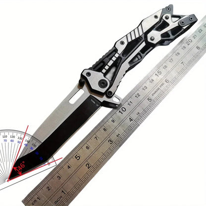 1pc Multifunctional Mechanical Knife  Survival  Stainless Steel Folding