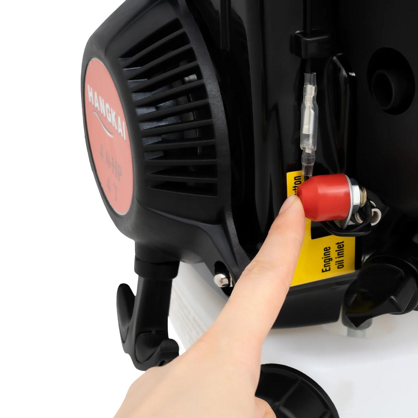 4HP 4-Stroke 52CC Outboard Motor Heavy Duty Fishing Boat Engine Air Cooling