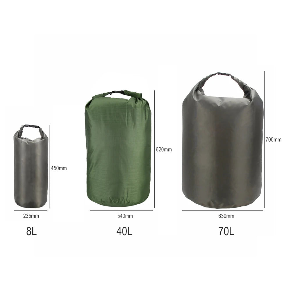 Waterproof Dry Bag Multifunction Backpack Portable Roll Top Sack for Camping Hiking Swimming