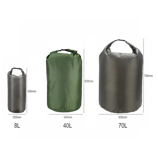 Waterproof Dry Bag Multifunction Backpack Portable Roll Top Sack for Camping Hiking Swimming
