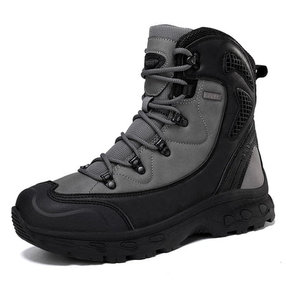 Men's mountain climbing motorcycle boots, outdoor hiking boots, CAMPING