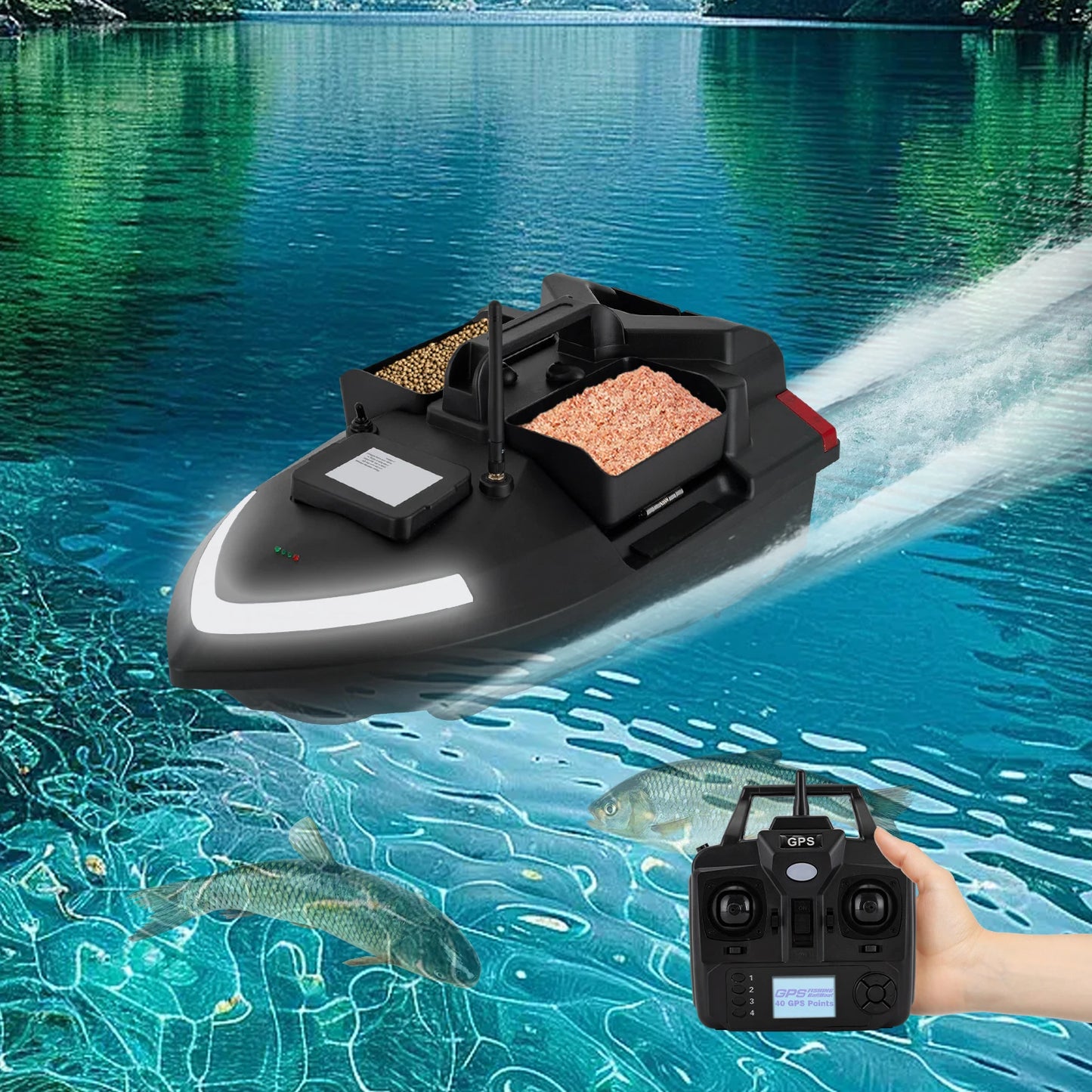 Gps Fishing Bait Boat Remote Control For Fishing
