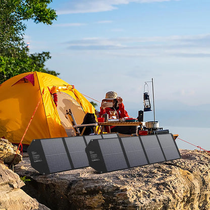 Foldable Solar Panel 100W/60W/40W Portable Waterproof Solar Charger with USB DC Output