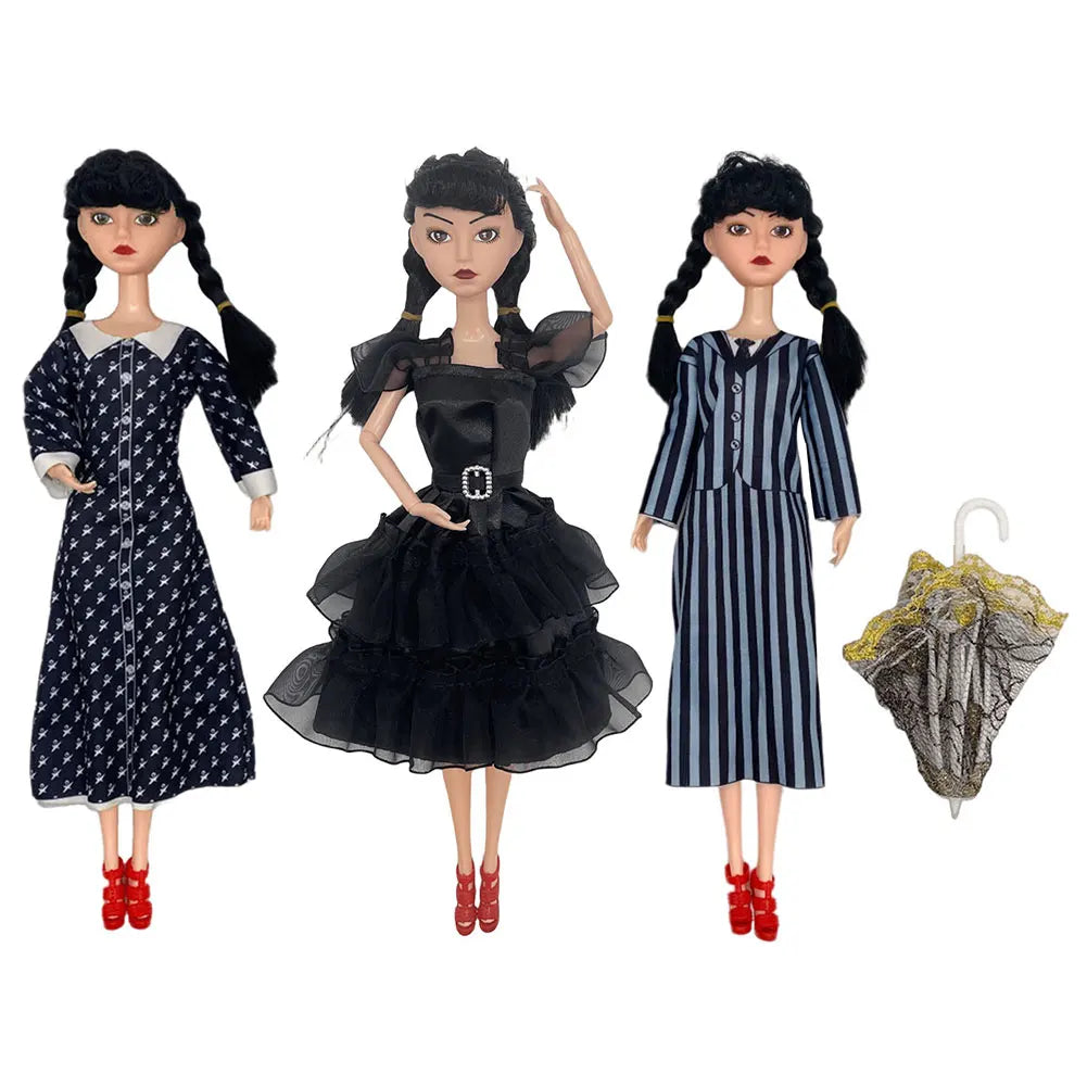 Wednesday Addams Figure Cute Toy Addams Family Doll Model Children's Soothing Toys Birthday Christmas Gifts