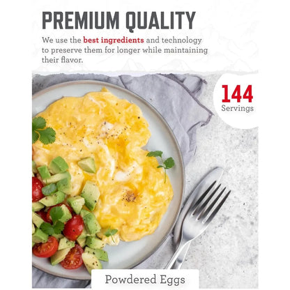 Best Powdered Eggs Bucket, 144 Servings, Freeze Dried