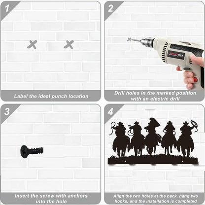 Modern 5 Hook Wall-Mounted Rack Easily Organize Coats, Keys More Hanger for Front Door