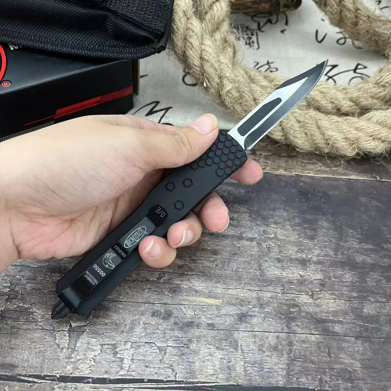 Hunting Pocket Knife 440C Blade Zinc Alloy Handle Utility Outdoor Knives