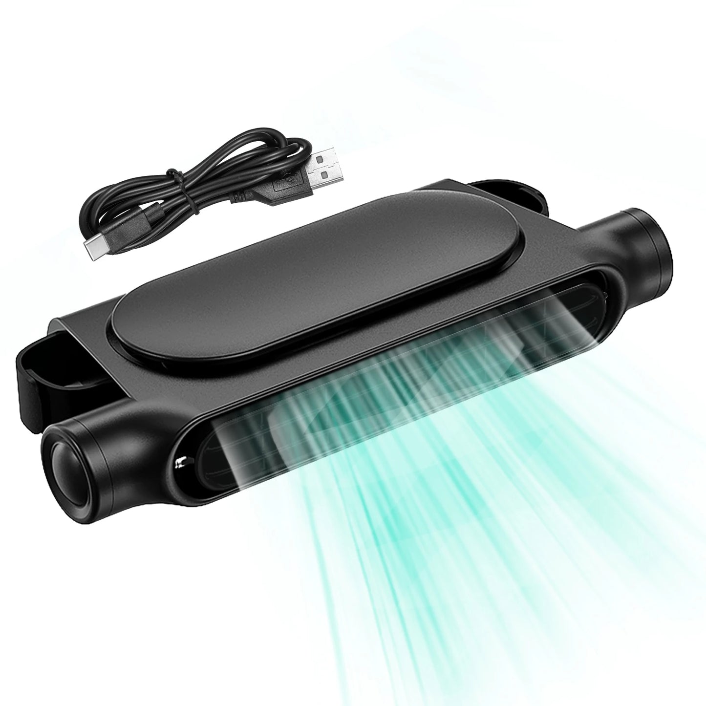 Car Seat Back Cooling Fan Auto Front Rear Seat Headrest 3 Speed Adjustable Car Interior Accessories