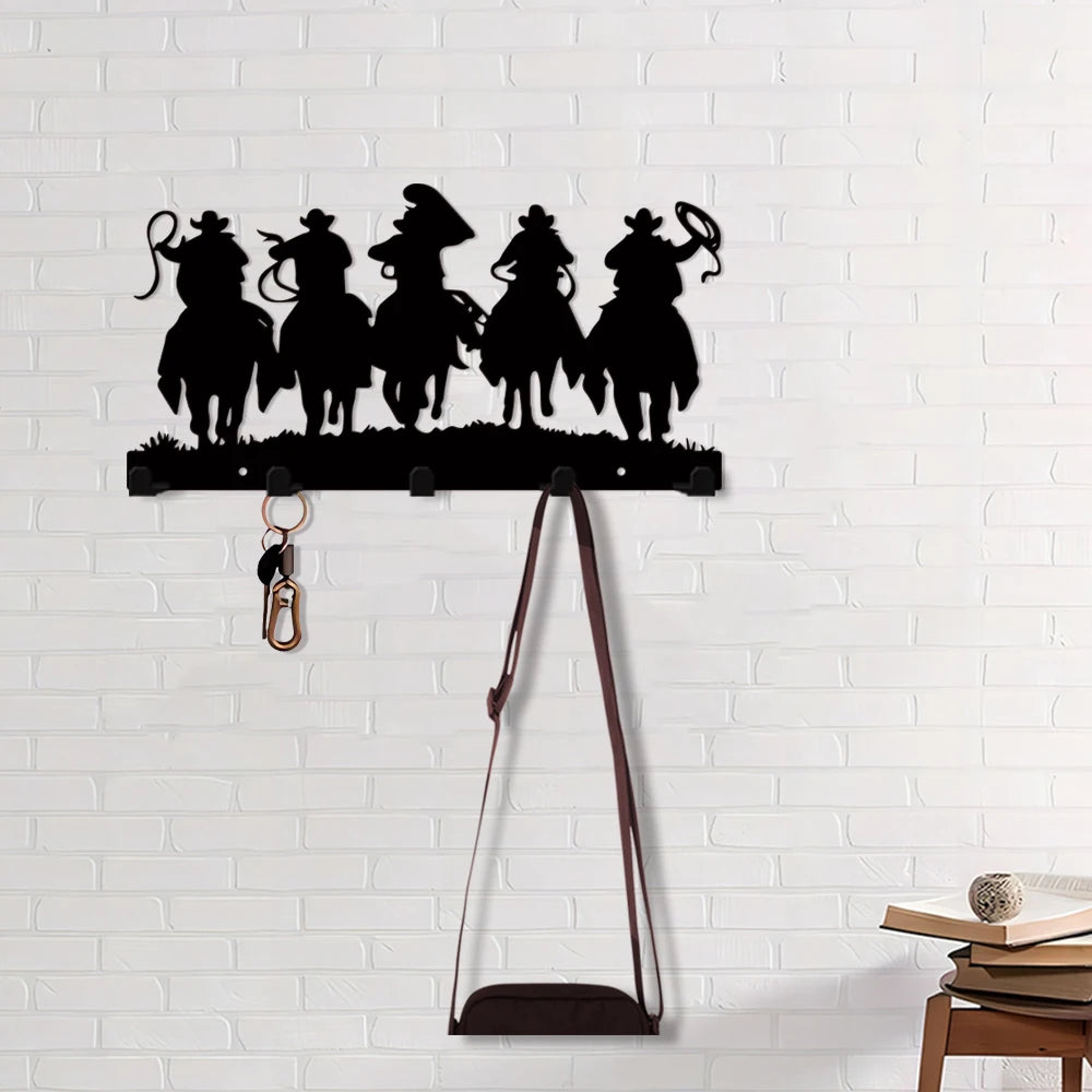 Modern 5 Hook Wall-Mounted Rack Easily Organize Coats, Keys More Hanger for Front Door