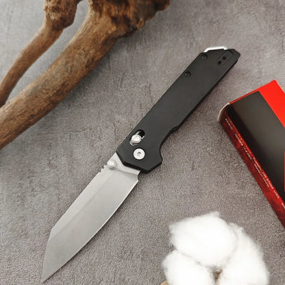 Portable Folding Knife  Steel Blade T6 Aluminum Handle Outdoor Camping Survival Hunting Knife E Tool, Men's Gift