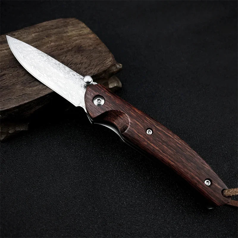 Steel Pocket Knife Outdoor  hunting camping multi-purpose men's gift