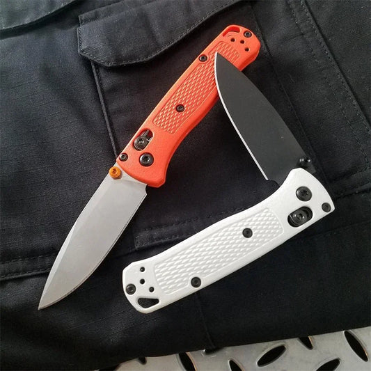 Nylon Wave Fiber Handle Axis Lock Folding Outdoor Pocket Knife Camping Hunting Tools