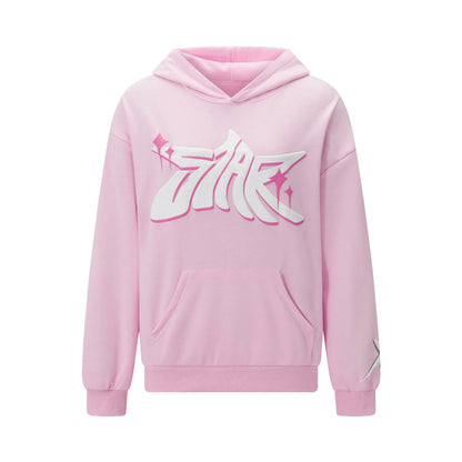 Women Vintage Sweatshirt Grunge Star Print Loose Fit Hooded Tops Autumn Long Sleeve Oversized Shirt