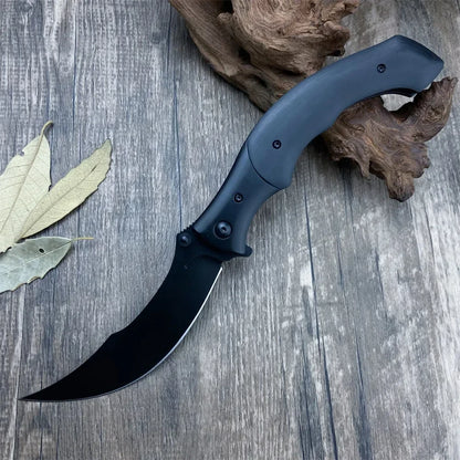 Folding Pocket Knife  Blade Resin/Wooden Handle Camping Outdoor Hunting Tools Knives