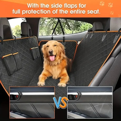 Dog Car Seat Cover for Pets 100% Waterproof Nonslip Durable Soft Back