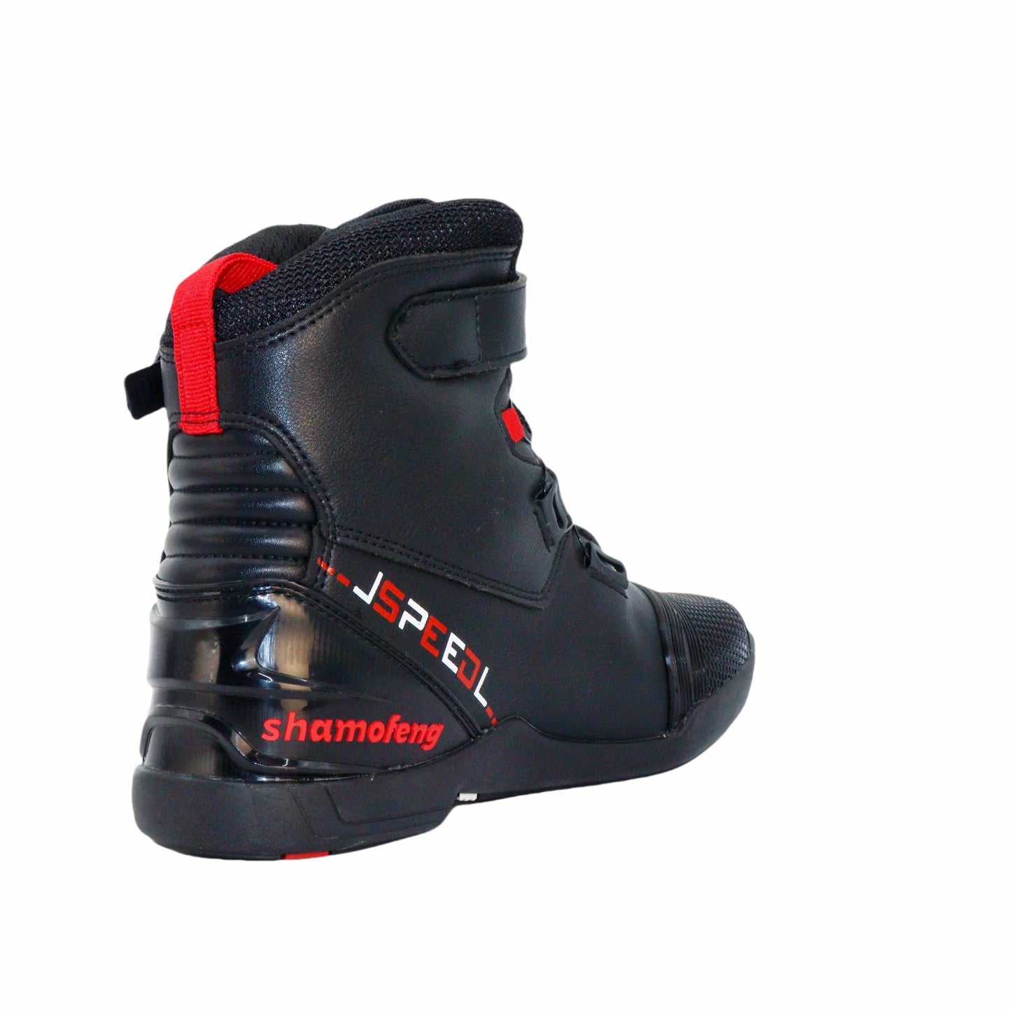 Men Motorcycle Riding Shoes Adjustable Strap Secure Ride Boots