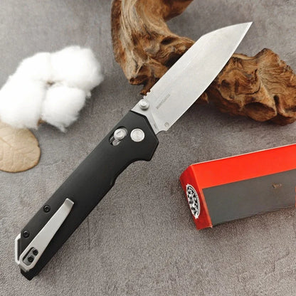 Portable Folding Knife  Steel Blade T6 Aluminum Handle Outdoor Camping Survival Hunting Knife E Tool, Men's Gift