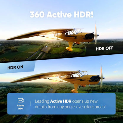 Waterproof 360 Action Camera with 1/2" 48MP Sensors, 5.7K 360 Active HDR Video, 72MP 360 Photo