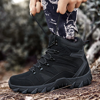 Men's lightweight side zipper boots outdoor hiking