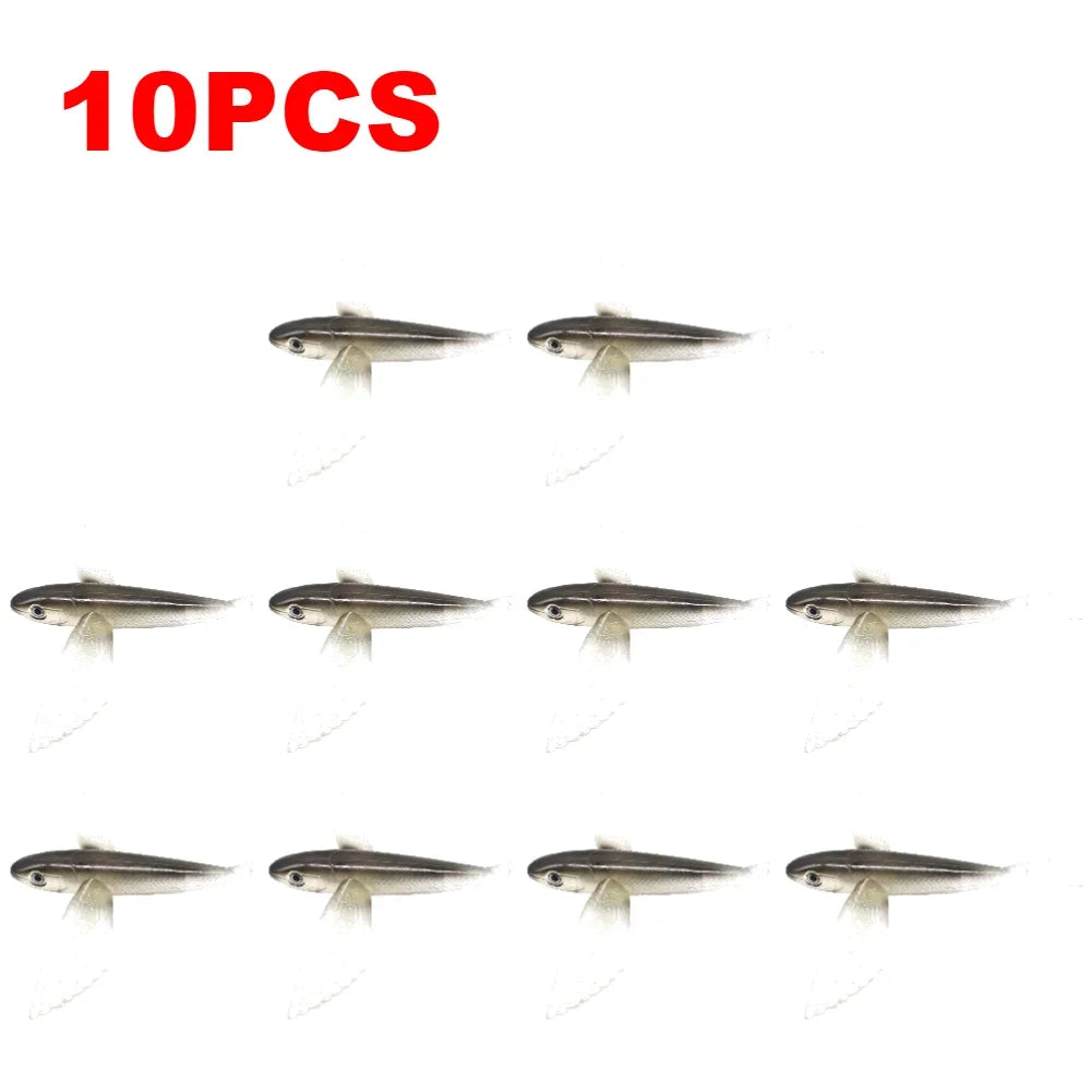 1-10PCS Fishing Lure Bait Soft Bait Tuna Lures Pink Trolling Bird Shaped Teaser For Fishing Tackle