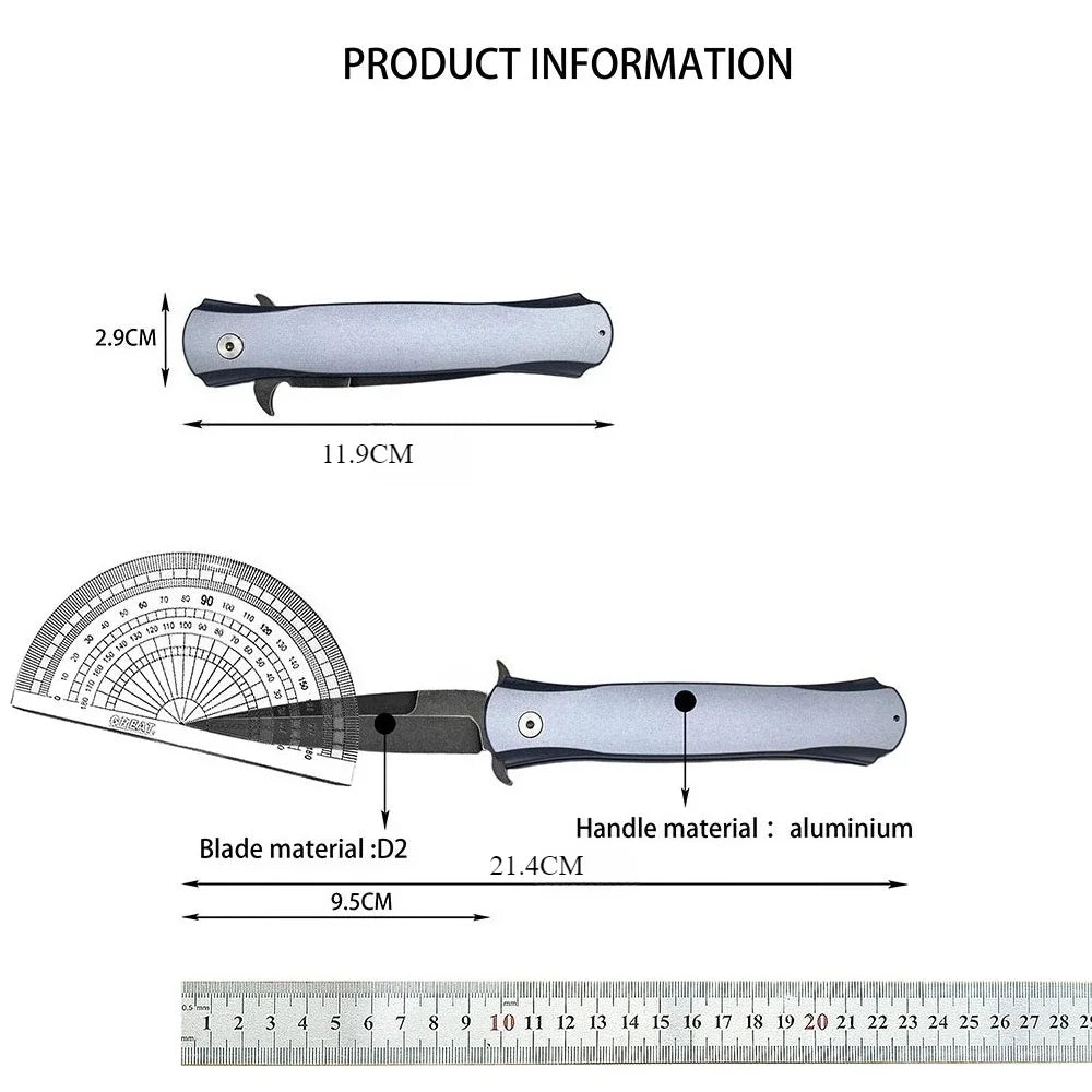 Utility Survival Pocket Folding Knife D2 Blade Multi-purpose Tactical Fishing Multifunctional