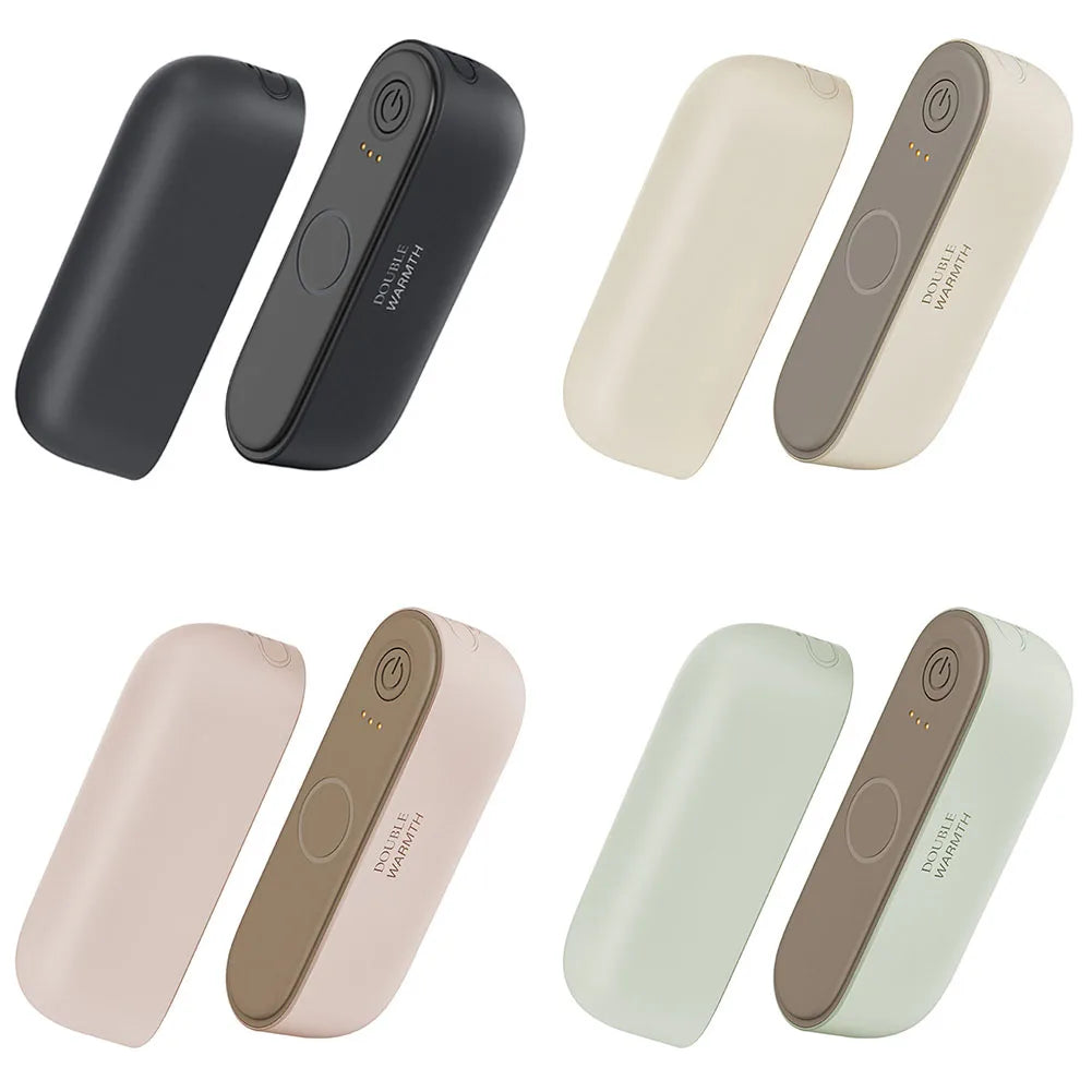 2 in 1 Magnetic Hand Warmer Mini  Heater 3 Temp Setting Split Pocket Heater Christmas Gifts