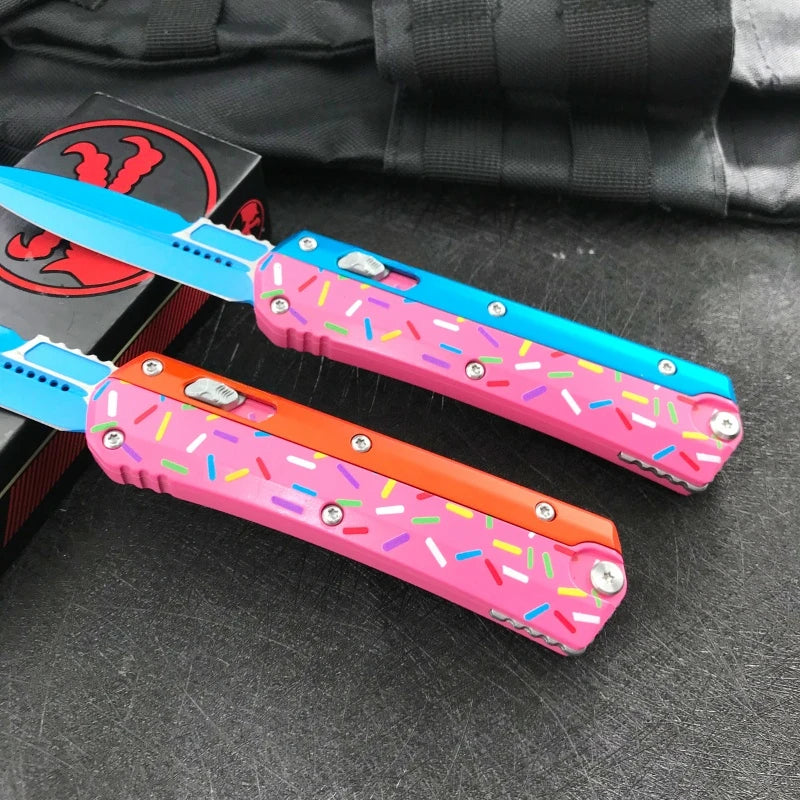 Practical Folding Knife Zinc Alloy Handle Hunting Combat Multi-functional Knives