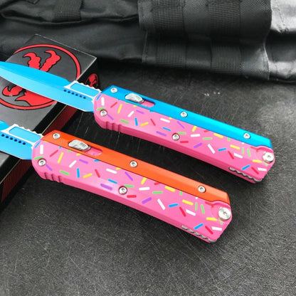 Practical Folding Knife Zinc Alloy Handle Hunting Combat Multi-functional Knives