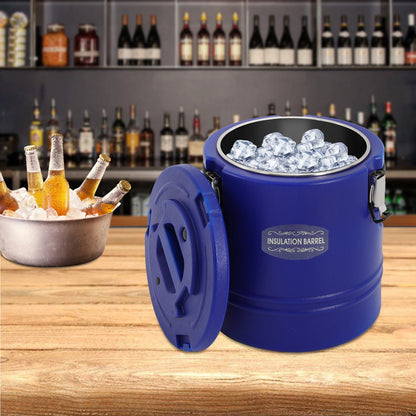 15L Insulated Food Storage Bucket - Hot & Cold Thermal Container - Leak-Proof with 3 Locking Buckles