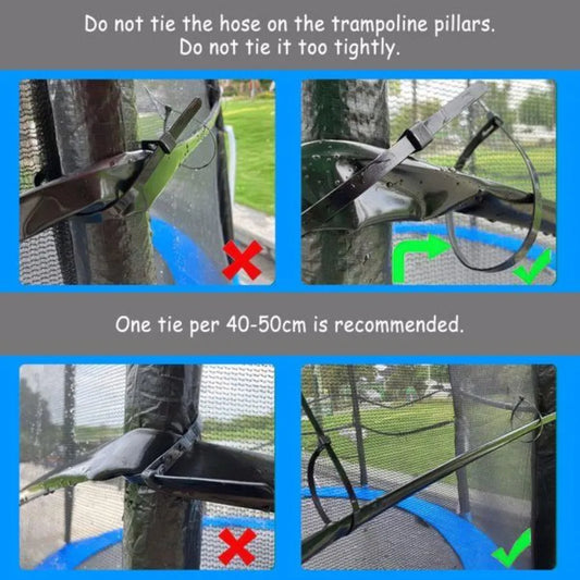 Trampoline Sprinkler  for Outdoor Water Game Toys for Backyard Boys Girls Summer Fun 39ft