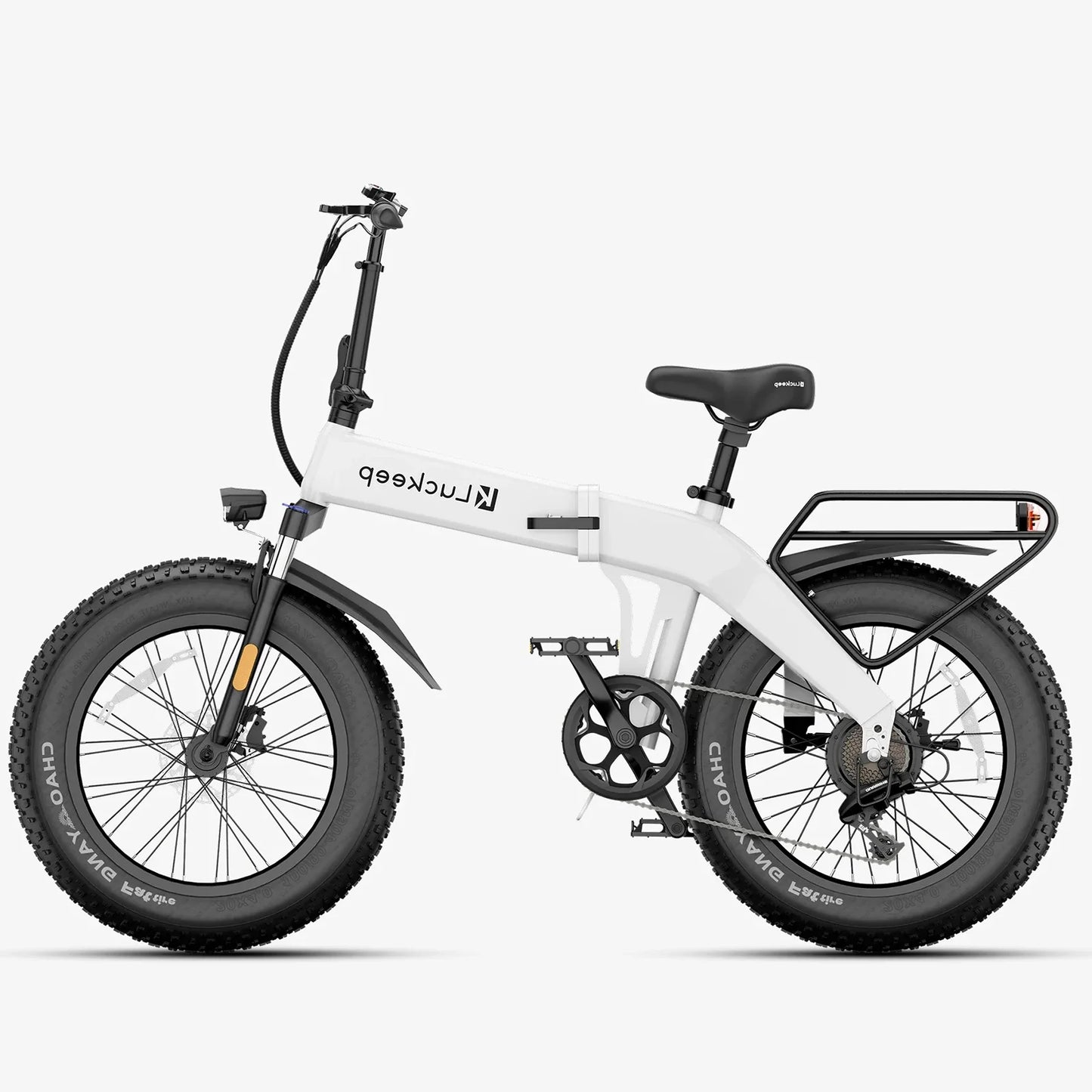 Fold Electric Bike 1400W Peak Motor Removable Battery E Bike 20 Inch Fat Tire.