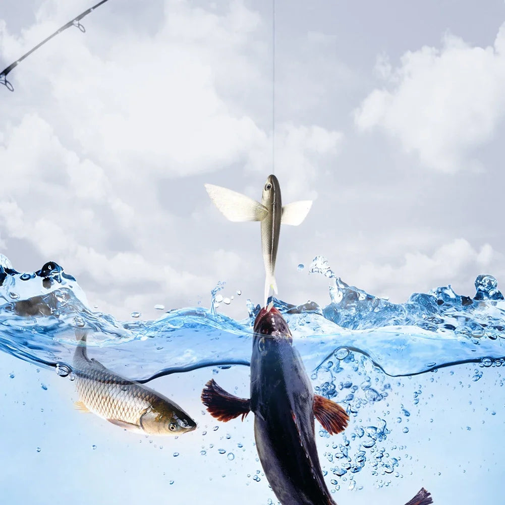 1-10PCS Fishing Lure Bait Soft Bait Tuna Lures Pink Trolling Bird Shaped Teaser For Fishing Tackle