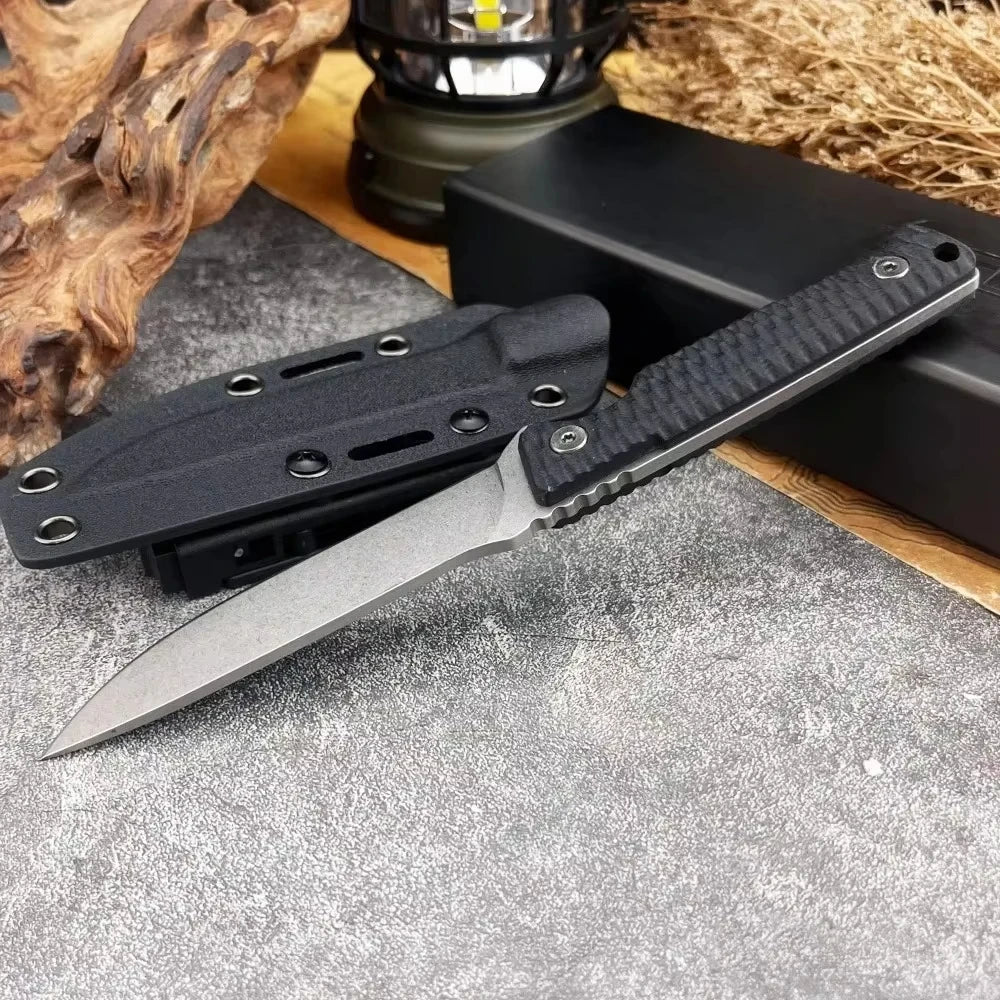 High Hardness Straight Knife Steel Blade Handle Outdoor Camping Survival Hunting Knife Cutting Knife