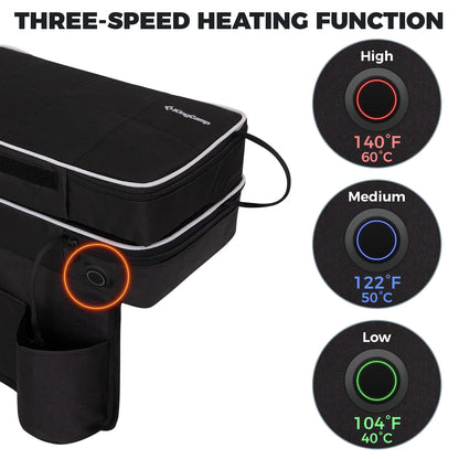 Heated Seat Cushion Seat, 3 Heating Levels, Foldable and Removable, Quick Heating