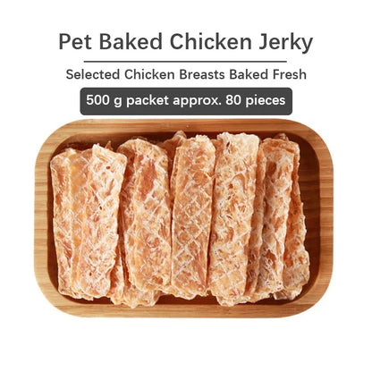 Dog Snacks Dried Chicken Breast Fresh Flavorful Thin Crispy Dog Training