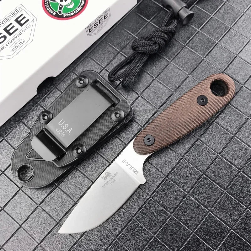 G10 Handle Outdoor Fixed Blade Wilderness Survival Hunting Straight Knives with Sheath