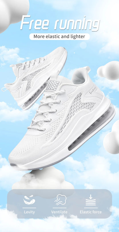 Men's air running shoes, tennis walking shoes, breathable and non slip running shoes