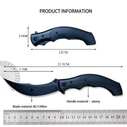 Folding Pocket Knife  Blade Resin/Wooden Handle Camping Outdoor Hunting Tools Knives
